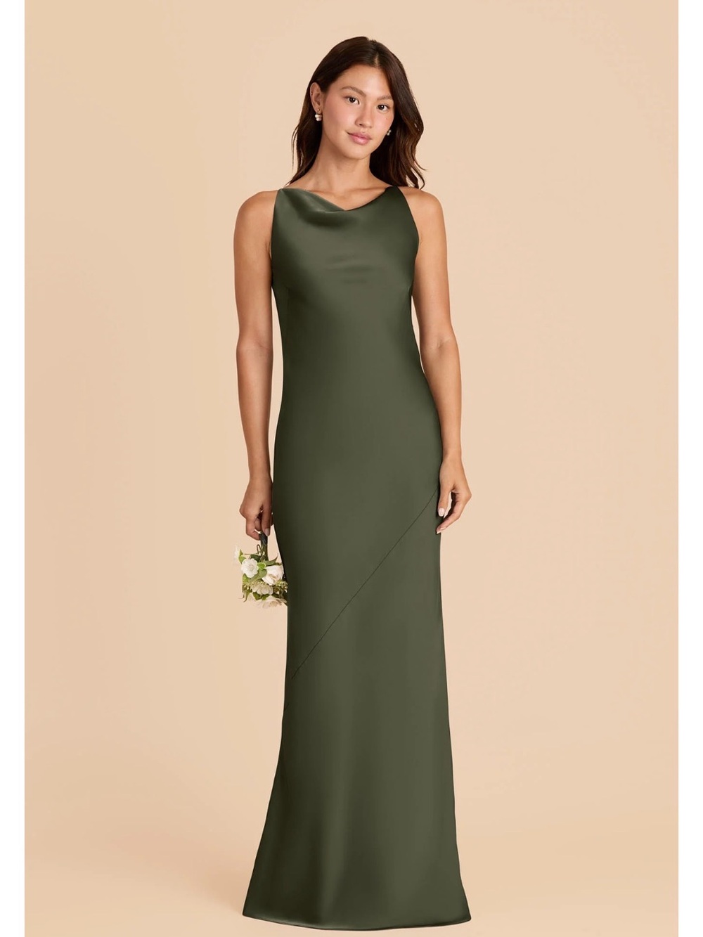 Perfect olive bridesmaids dress